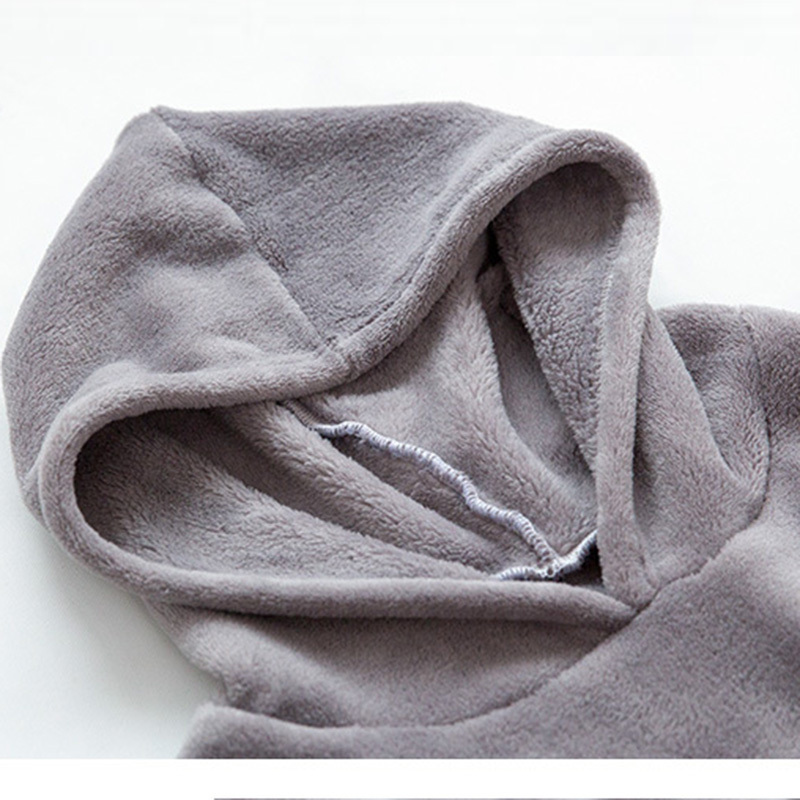 Warm Flannel Pajamas for Women Pyjama Sets Autumn Winter Pijamas Casual Homewear Suit Hooded Top Trousers Two Piece set 220329