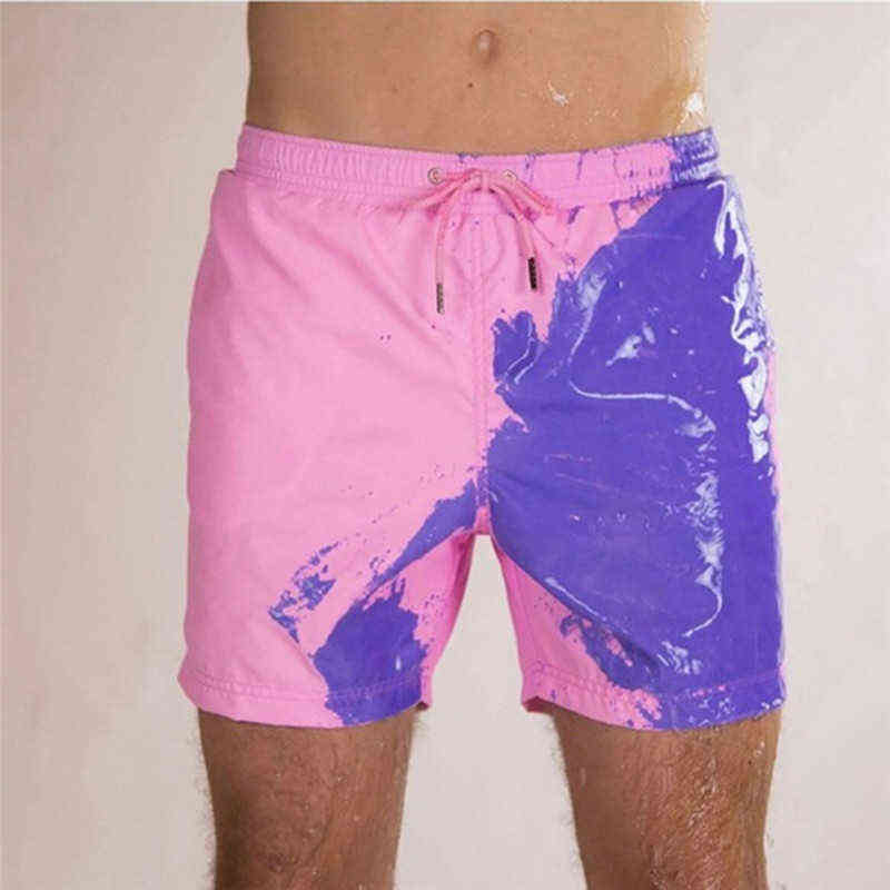 Men' Color-Changing Beach Pants With Water Discoloration Shorts Summer Men Temperature-Sensitive Swim Trunks Shorts Y220420, Pink
Men' Color-Changing Beach Pants With Water Discoloration Shorts Summer Men Temperature-Sensitive Swim Trunks Shorts Y220420, Pink