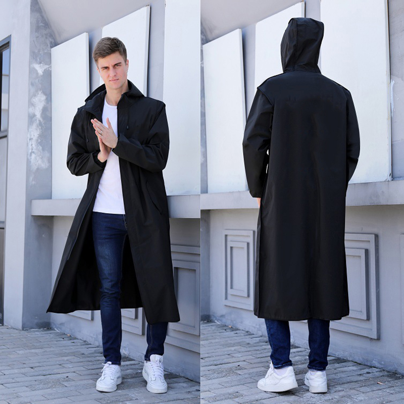 High quality 1PC black fashion adult waterproof long raincoat EVA unisex raincoat thick waterproof hooded raincoat outdoor hikin CX220406, White
High quality 1PC black fashion adult waterproof long raincoat EVA unisex raincoat thick waterproof hooded raincoat outdoor hikin CX220406, White