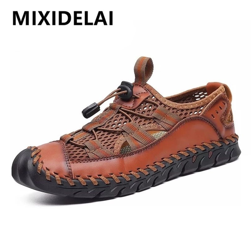 Summer Breathable Men Sandals Fashion Roman Handmade Mesh Casual Shoes Platform Outdoor s Beach 220611, Brown
Summer Breathable Men Sandals Fashion Roman Handmade Mesh Casual Shoes Platform Outdoor s Beach 220611, Brown