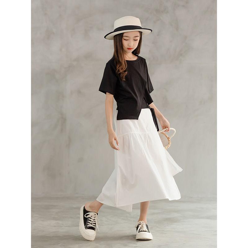 Clothing Sets Summer Korean Clothes Kids Girls Fashion Outfit Children Cotton T Shirt Long Skirts 2Pcs 5 6 7 8 9 10 11 12 13 YearClothing, Black
Clothing Sets Summer Korean Clothes Kids Girls Fashion Outfit Children Cotton T Shirt Long Skirts 2Pcs 5 6 7 8 9 10 11 12 13 YearClothing, Black