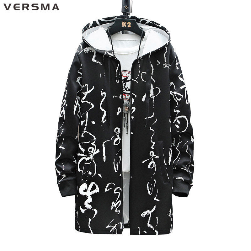Men's Trench Coats VERSMA Korean Harajuku Vintage Long Mens Cardigans Trench Male Spring Oversized Long Men Trench Coat Overcoat Men Drop 220826, White
Men's Trench Coats VERSMA Korean Harajuku Vintage Long Mens Cardigans Trench Male Spring Oversized Long Men Trench Coat Overcoat Men Drop 220826, White