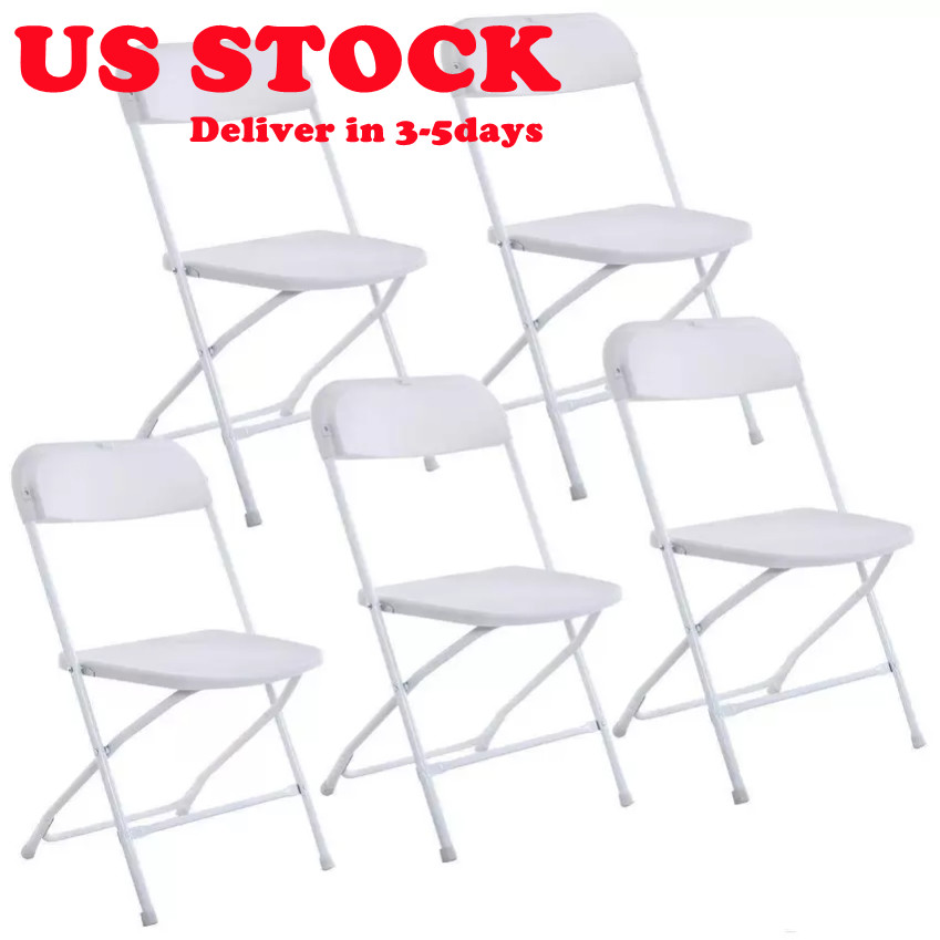 US STOCK New Plastic Folding Chairs Wedding Party Event Chair Commercial White Beach Garden Park Supplies In US
US STOCK New Plastic Folding Chairs Wedding Party Event Chair Commercial White Beach Garden Park Supplies In US