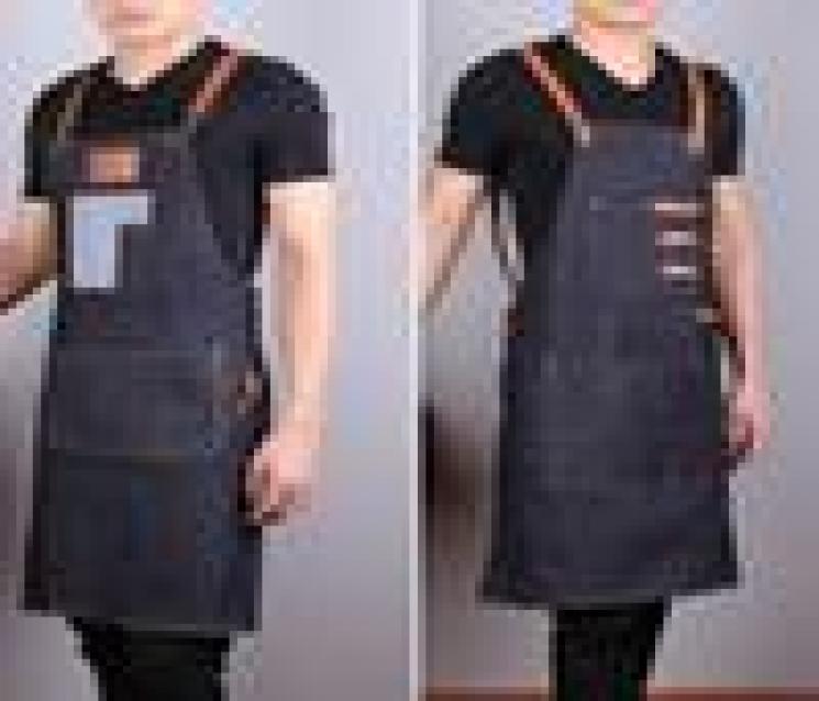 Salon Hair Cutting Apron Barber Sleeveless Denim Apron Hairdresser Hair Cutting Protection Tool Hairdresser Styling Cloth Tools890