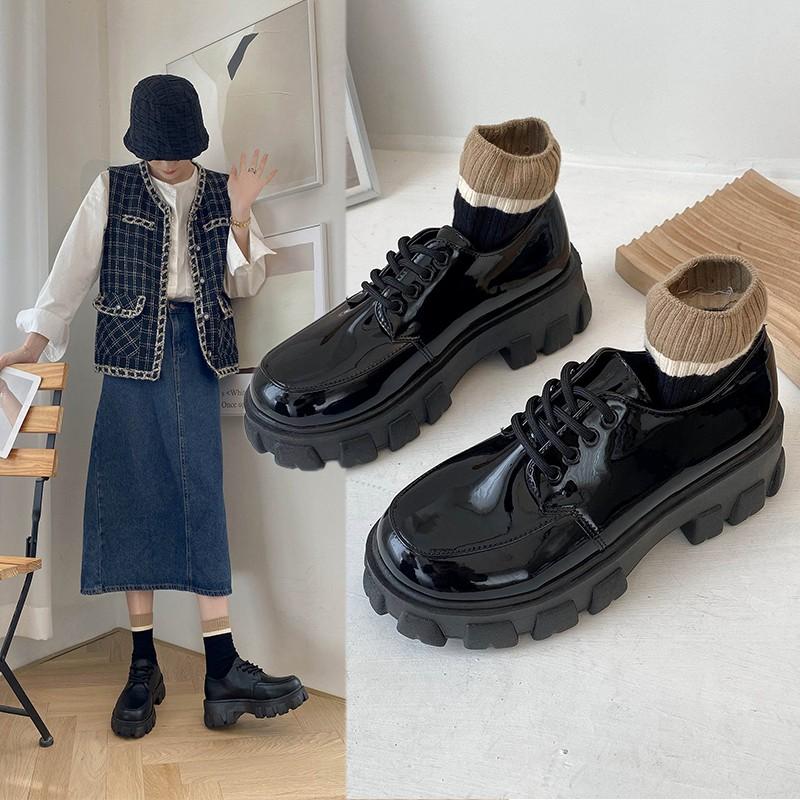Dress Shoes Black Brown Vintage Women 2022 Autumn Winter Girl Fashion Comfortable Lace Up Platform Oxford Loafers Casual Boat, Matte
Dress Shoes Black Brown Vintage Women 2022 Autumn Winter Girl Fashion Comfortable Lace Up Platform Oxford Loafers Casual Boat, Matte