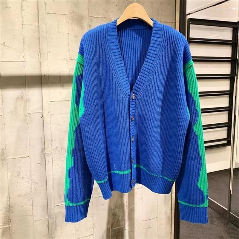 Women's Sweaters High Quality ADER ERROR Sweater 2022SS Spring And Summer Contrast Color V-neck Cardigan SweaterWomen's Perf22, Blue
Women's Sweaters High Quality ADER ERROR Sweater 2022SS Spring And Summer Contrast Color V-neck Cardigan SweaterWomen's Perf22, Blue