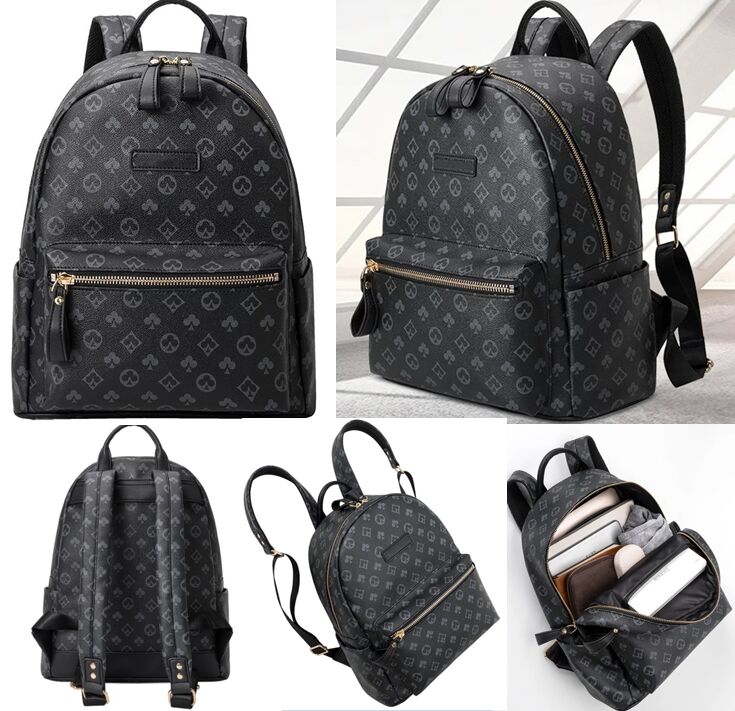 Designer Black embossing Backpacks Handbags Men Women PU Leather Backpack School Bag Fashion Knapsack Back pack Presbyopic Rucksack Shoulder Bags, 11
Designer Black embossing Backpacks Handbags Men Women PU Leather Backpack School Bag Fashion Knapsack Back pack Presbyopic Rucksack Shoulder Bags, 11