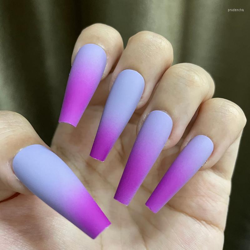 False Nails 20pcs Long Ballerina Gradient Fake Matte Colorful Nail Women Wearable Coffin Full Cover Acrylic DIY Manicure Prud22, Dgm-mp14
False Nails 20pcs Long Ballerina Gradient Fake Matte Colorful Nail Women Wearable Coffin Full Cover Acrylic DIY Manicure Prud22, Dgm-mp14