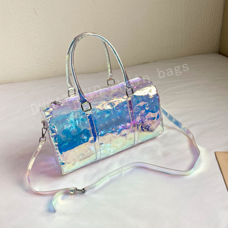 Travel Bag Luxury Holographic New Printing Transparent Large-Capacity Sports Handbag High Quality Short-Distance Laser Shoulder Bags Handbags Totes crossbody, White
Travel Bag Luxury Holographic New Printing Transparent Large-Capacity Sports Handbag High Quality Short-Distance Laser Shoulder Bags Handbags Totes crossbody, White
