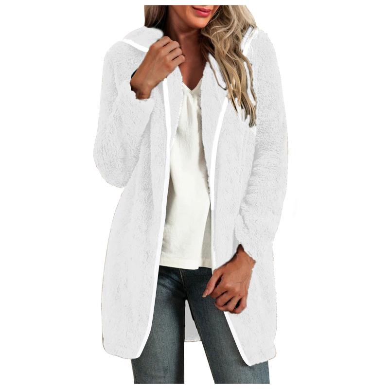 Women's Jackets Women Winter Lapel Fleece Cardigan Fashion Warm Long-sleeved Long Casual Solid CoatWomen's, White
Women's Jackets Women Winter Lapel Fleece Cardigan Fashion Warm Long-sleeved Long Casual Solid CoatWomen's, White