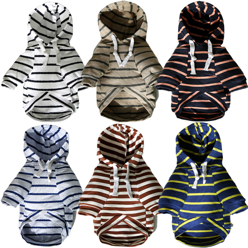 Pet Clothes Stripe Dog Hoodies French Bulldog Spring for Small Medium Dogs Jacket Summer Cat Clothing Chihuahua Apparels, Khaki
Pet Clothes Stripe Dog Hoodies French Bulldog Spring for Small Medium Dogs Jacket Summer Cat Clothing Chihuahua Apparels, Khaki