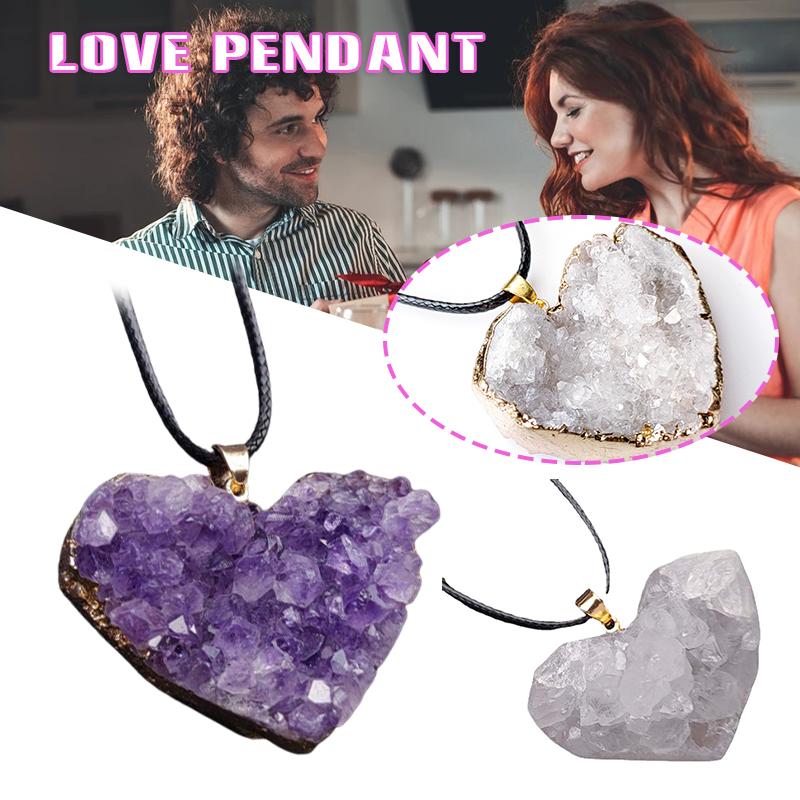 Chains Irregular Natural Crystal Heart Pendant Necklace For Women Girls Exquisite Details Fashionable Jewelry Gift
Chains Irregular Natural Crystal Heart Pendant Necklace For Women Girls Exquisite Details Fashionable Jewelry Gift