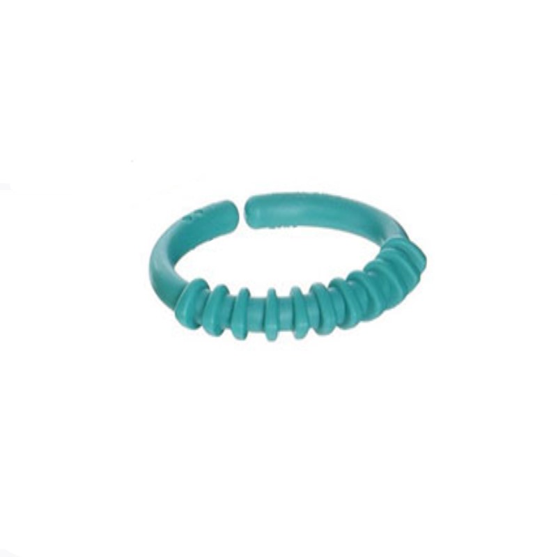 A Pack Of 24 Baby Teether Rainbow Circle Molar Ring Grab Rings Infant Toys Glue Biting Toy Food Grade Safety Silicone Material BPA Free Children s Ser