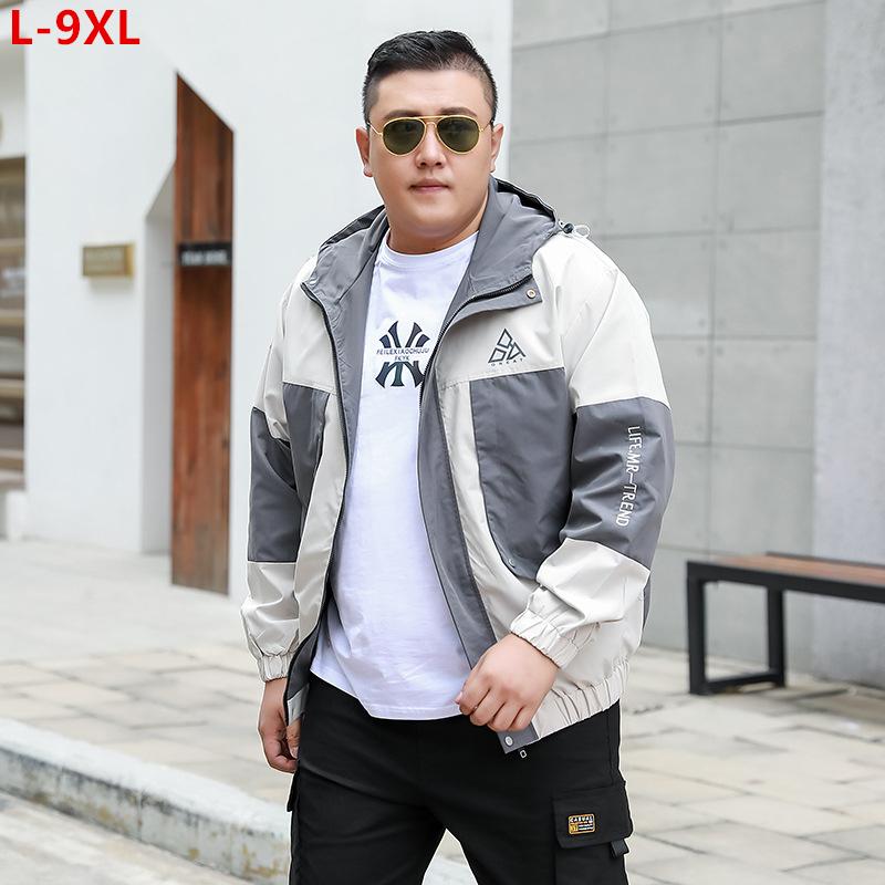 Men's Jackets Plus Size 8XL 9XL Bomber Hoodies Mens And Coats Autumn Hooding Windbreaker 7XL 6XL Fashion Loose Parka Outwear ClothesMen's, Khkai-grey
Men's Jackets Plus Size 8XL 9XL Bomber Hoodies Mens And Coats Autumn Hooding Windbreaker 7XL 6XL Fashion Loose Parka Outwear ClothesMen's, Khkai-grey