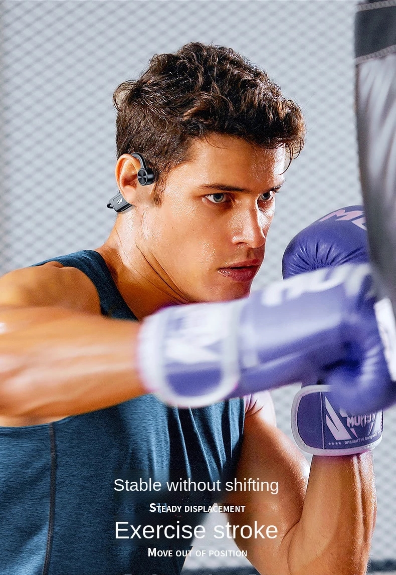 Bone Conduction Earphones Wireless Bluetooth 51 Headphones Outdoor Sport Earbuds Headset With Mic For Android Ios Support SD Card6