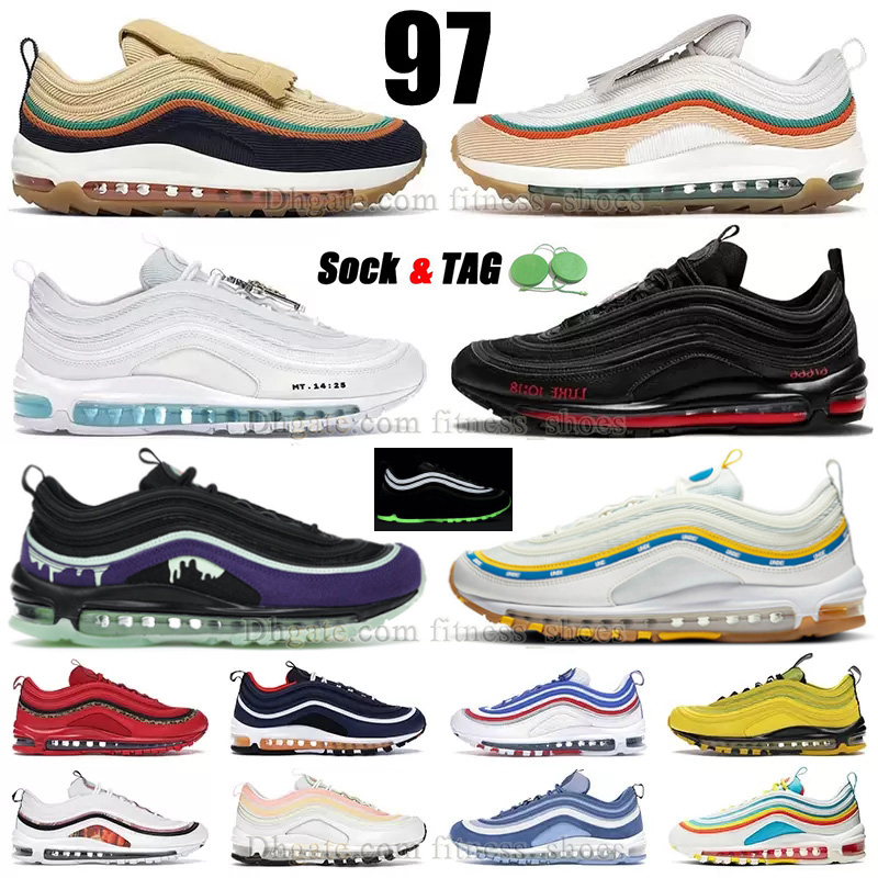 Slime 97 OG 97s Running Shoes White MSCHF x INRI Jesus Satan for Men Women SW Sean Witherspoon Spring Ranger Undefeated Black Gold Golf Sliver Purple Bullet Sneakers, B19 36-45
Slime 97 OG 97s Running Shoes White MSCHF x INRI Jesus Satan for Men Women SW Sean Witherspoon Spring Ranger Undefeated Black Gold Golf Sliver Purple Bullet Sneakers, B19 36-45