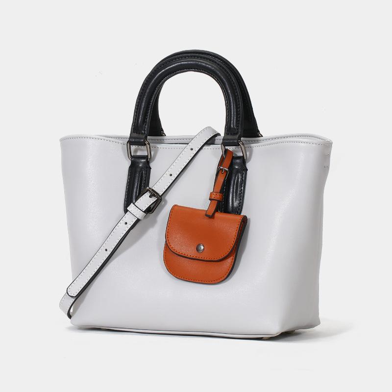 Evening Bags High Quality Leather Shoulder Bag For Women Retro Stitching Color Large Capacity Tote Ladies Casual Zipper Messenger, Grey
Evening Bags High Quality Leather Shoulder Bag For Women Retro Stitching Color Large Capacity Tote Ladies Casual Zipper Messenger, Grey