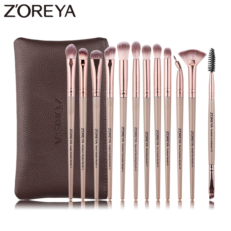 ZOREYA 12pcs professional Makeup Brushes Black Color Eye Shadow Make Up Brush Set Blending Eyeliner Brow Small Fan Cosmetic Tool 220613
ZOREYA 12pcs professional Makeup Brushes Black Color Eye Shadow Make Up Brush Set Blending Eyeliner Brow Small Fan Cosmetic Tool 220613