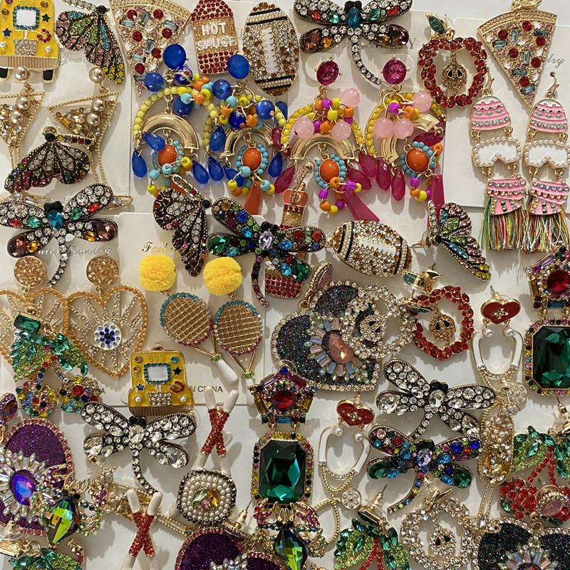 Dangle & Chandelier Fashion Bohemia Hanging Earrings Colorful Charm Crystal Shiny Insect Plant Glasses Drop Women Jewelry AccessoriesDangle
Dangle & Chandelier Fashion Bohemia Hanging Earrings Colorful Charm Crystal Shiny Insect Plant Glasses Drop Women Jewelry AccessoriesDangle