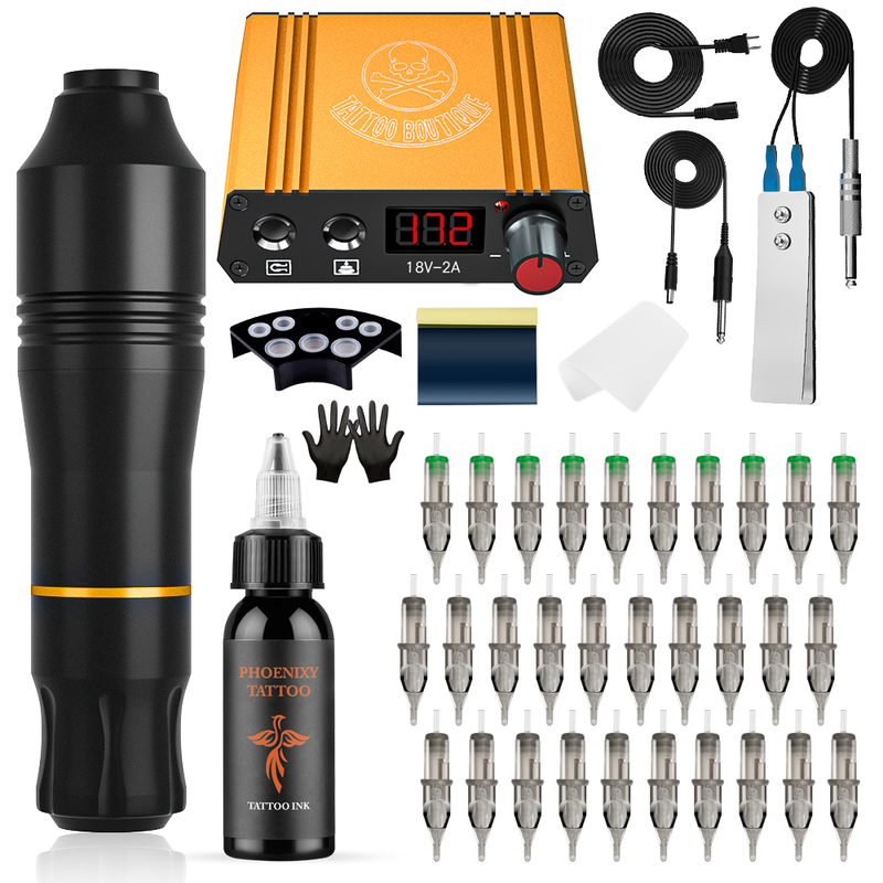 Professional Tattoo Kit Rotary Pen Machine With box Mast Set Permanent Makeup Cartridge Needle Body Art 220728
Professional Tattoo Kit Rotary Pen Machine With box Mast Set Permanent Makeup Cartridge Needle Body Art 220728