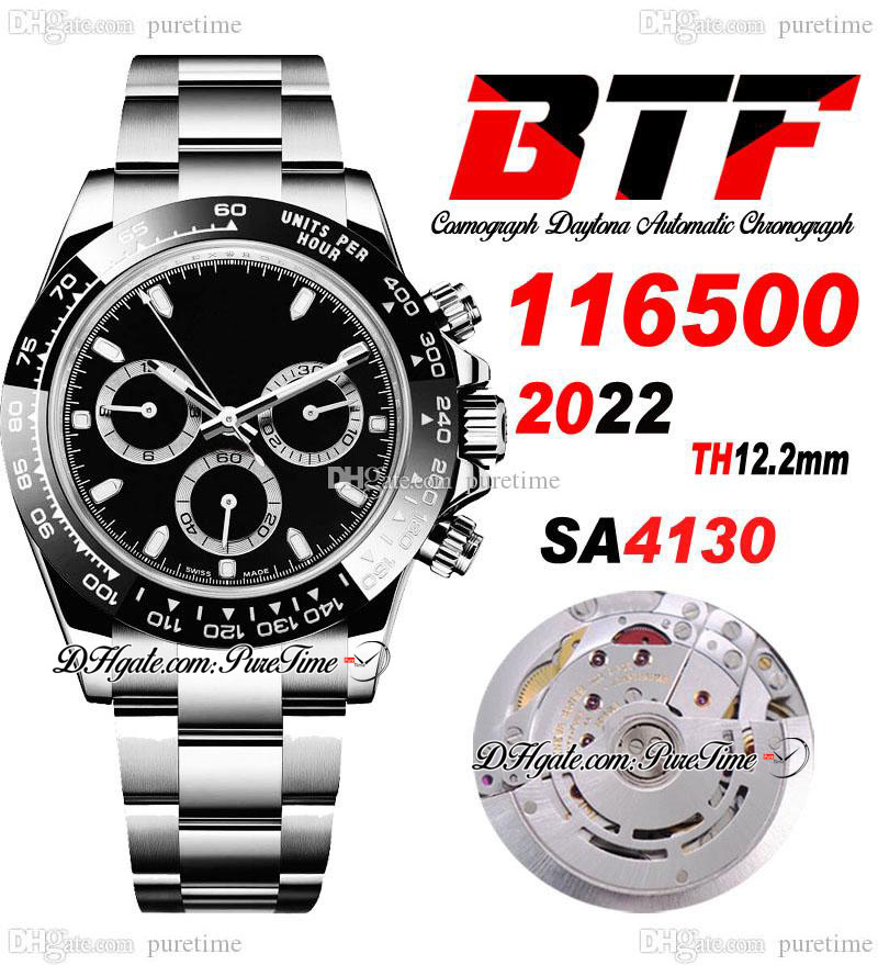 BTF Better Factory Pand SA4130 Automatic Chronograph Mens Watch Ceramics Bezel Black Stick Dial 904L Steel Oystersteel Bracelet Super Edition TH 12.2mm Puretime B2, Customized nfc warranty card
BTF Better Factory Pand SA4130 Automatic Chronograph Mens Watch Ceramics Bezel Black Stick Dial 904L Steel Oystersteel Bracelet Super Edition TH 12.2mm Puretime B2, Customized nfc warranty card