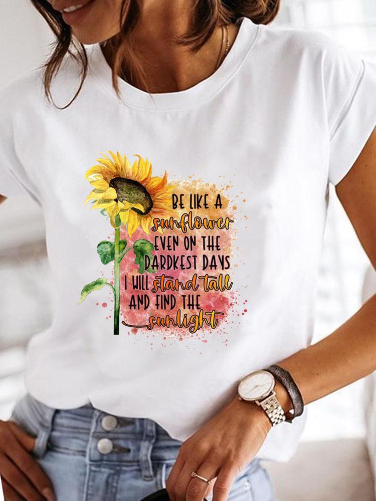 Clothes Ladies Summer T Clothing Print Fashion Casual Tshirts Letter 90s Trend Cute Short Sleeve Women Female Graphic Tee 220527