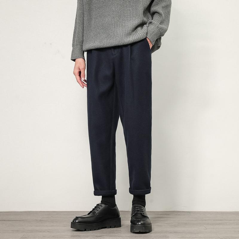Men's Pants LEGIBLE Casual Woolen Men Loose Straight Trousers Man Autumn Winter Thicken For Male, Black
Men's Pants LEGIBLE Casual Woolen Men Loose Straight Trousers Man Autumn Winter Thicken For Male, Black