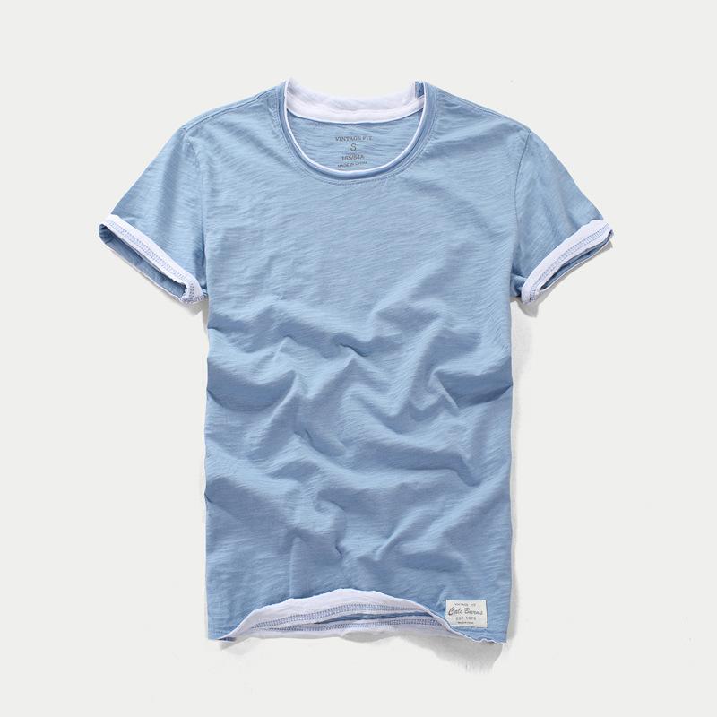 Men' T-Shirts Men' Summer Fashion Vintage Slub Cotton Solid Color Short Sleeve T-shirt Male Casual Simple Thin Soft Comfortable Tee Ts, White
Men' T-Shirts Men' Summer Fashion Vintage Slub Cotton Solid Color Short Sleeve T-shirt Male Casual Simple Thin Soft Comfortable Tee Ts, White