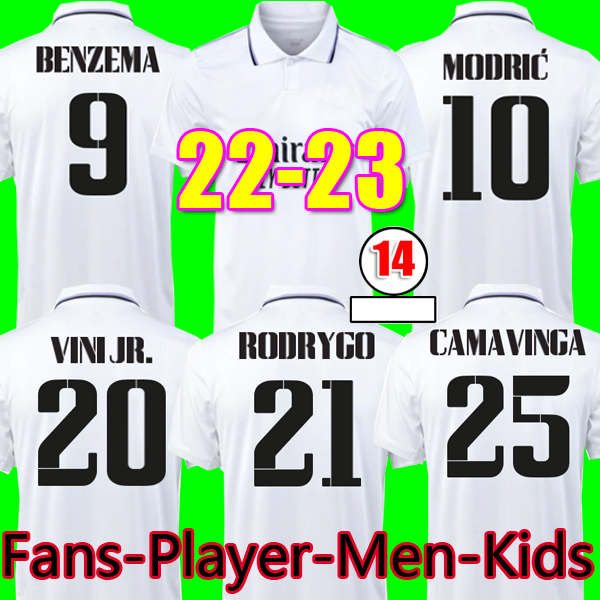 BENZEMA 22 23 soccer jersey VINI JR CAMAVINGA RODRYGO CARVAJAL NACHO MODRIC VALVERDE REAL MADRIDS CHAMPIONS football shirt camiseta men kids kit 2022 2023 uniforms, Kids 22-23 home
BENZEMA 22 23 soccer jersey VINI JR CAMAVINGA RODRYGO CARVAJAL NACHO MODRIC VALVERDE REAL MADRIDS CHAMPIONS football shirt camiseta men kids kit 2022 2023 uniforms, Kids 22-23 home