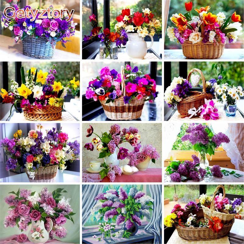 Paintings GATYZTORY 40x50cm Oil Painting By Numbers Flowers Pictures On Canvas Room Decoration Frameless DIY Digital Paint
Paintings GATYZTORY 40x50cm Oil Painting By Numbers Flowers Pictures On Canvas Room Decoration Frameless DIY Digital Paint
