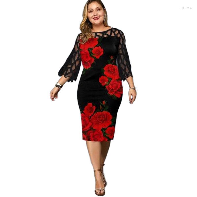 Plus Size Dresses Women Dress 2022 Elegant Mesh Stitching Bodycon Floral Printed 3/4 Petal Sleeve Autumn Knee-Length Party DressPlus Holl22, Gray
Plus Size Dresses Women Dress 2022 Elegant Mesh Stitching Bodycon Floral Printed 3/4 Petal Sleeve Autumn Knee-Length Party DressPlus Holl22, Gray