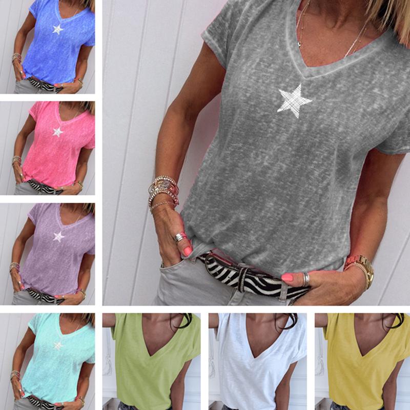 Women' T-Shirt Women Short Sleeve Pullover Female 2022 Summer V-Neck Tops Casual T Shirts Basic Pentagram Bamboo Fiber Loose Top TeesWomen, Black
Women' T-Shirt Women Short Sleeve Pullover Female 2022 Summer V-Neck Tops Casual T Shirts Basic Pentagram Bamboo Fiber Loose Top TeesWomen, Black