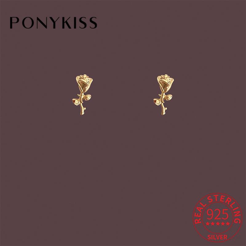 Stud Real 925 Sterling Silver Rose Flower Zircon 14K Gold Earrings For Women Romantic Fine Jewelry Gift Drop
Stud Real 925 Sterling Silver Rose Flower Zircon 14K Gold Earrings For Women Romantic Fine Jewelry Gift Drop