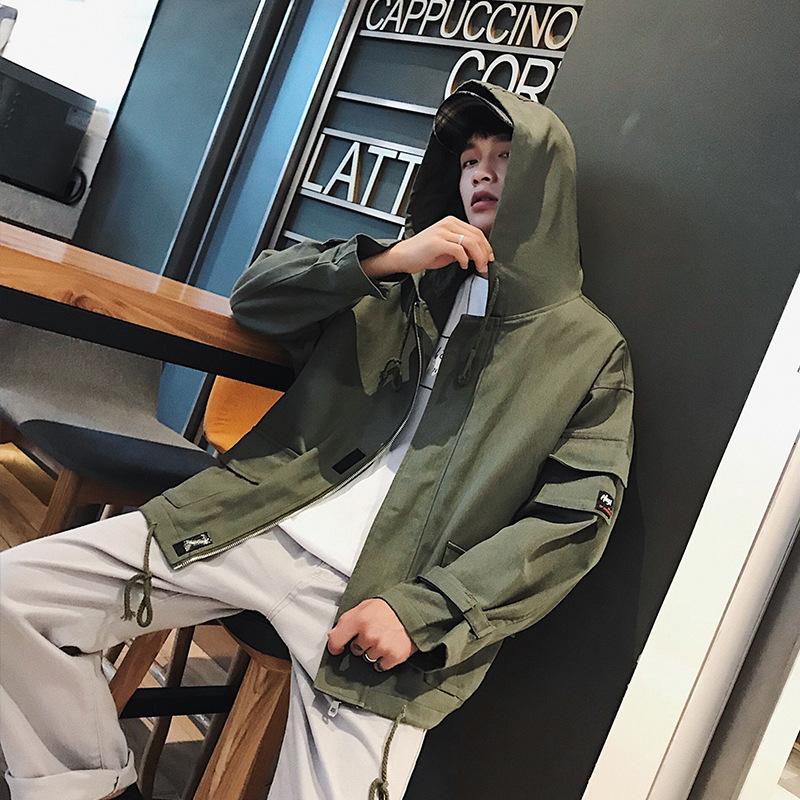Men's Jackets Hong Kong Style 2022 Men's Tooling Jacket Spring Youth Brand Hooded Loose Solid Color Drawstring Teenagers Casual JacketMe, Black
Men's Jackets Hong Kong Style 2022 Men's Tooling Jacket Spring Youth Brand Hooded Loose Solid Color Drawstring Teenagers Casual JacketMe, Black
