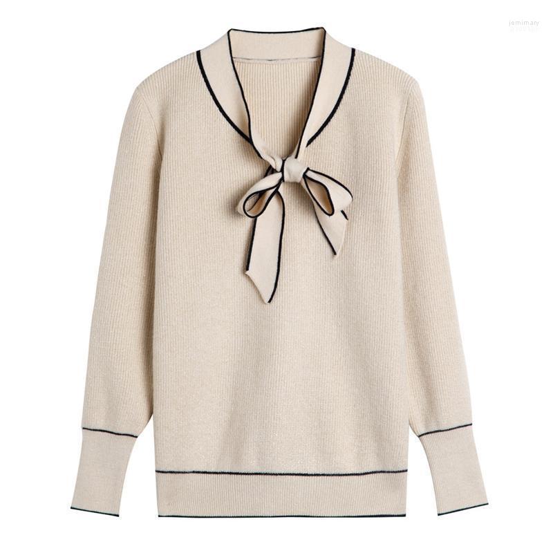 Women's Sweaters Bow Tie Neck Sweater V Women 2022 Autumn Winter Striped Contrast Color Knitted Fashion Pullovers Tops Jemi22, Black
Women's Sweaters Bow Tie Neck Sweater V Women 2022 Autumn Winter Striped Contrast Color Knitted Fashion Pullovers Tops Jemi22, Black