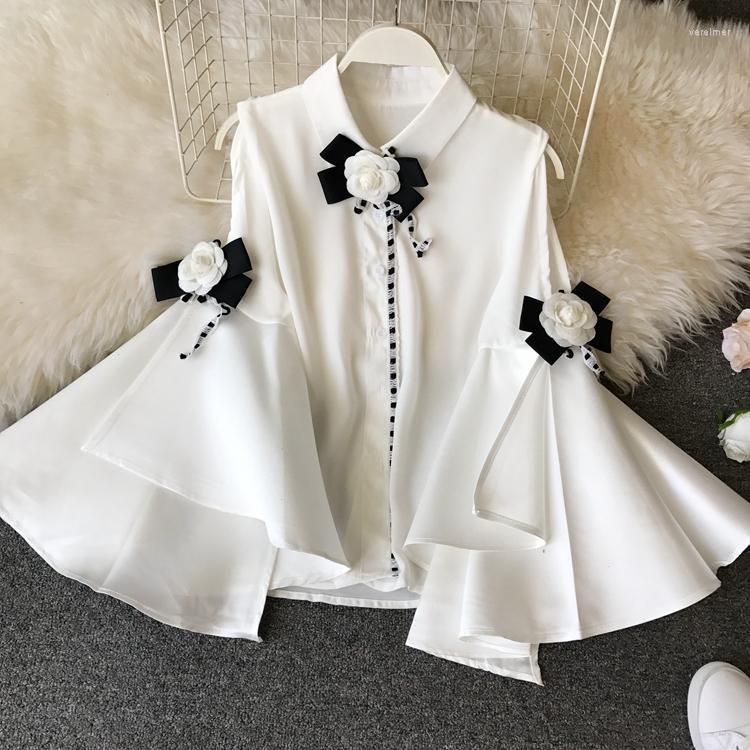 Women's Blouses & Shirts Women Feminine Off-the-Shoulder Flare Sleeve Chiffon Blouse Royal Style Bowknot Flower Decorated Shirt TopWomen's V, Black
Women's Blouses & Shirts Women Feminine Off-the-Shoulder Flare Sleeve Chiffon Blouse Royal Style Bowknot Flower Decorated Shirt TopWomen's V, Black
