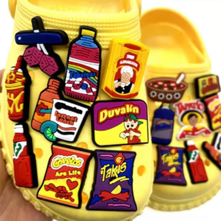 Mexican characteristics shoe accessories for croc charms pvc shoecharms buckle DIY gift potato chips bottle decoration
Mexican characteristics shoe accessories for croc charms pvc shoecharms buckle DIY gift potato chips bottle decoration