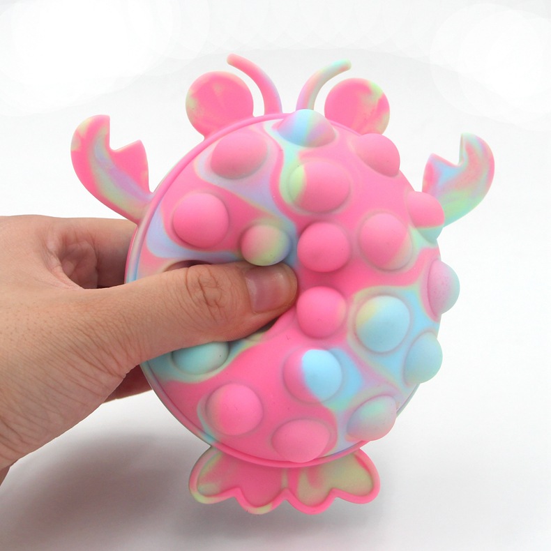 Fidget Toys Manufacturers Wholesale New Silicone 3D Decompression Ball Animal Pop Bubble Ball in Stock to Vent Pinch Music