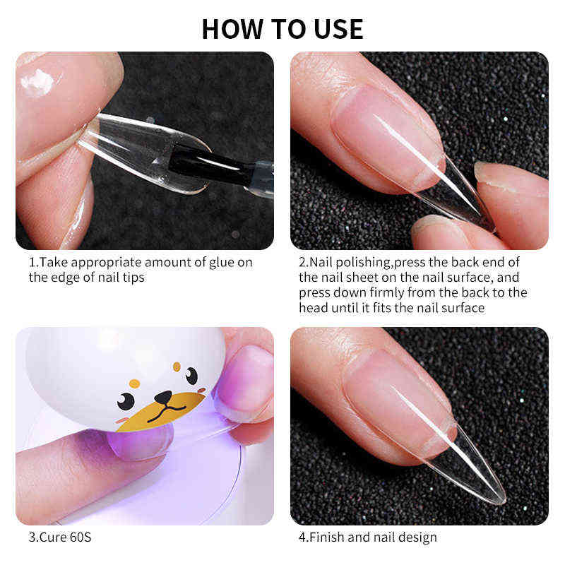 NXY Nail Gel 5g Tips Glue Pen Multifunction Transparent Color Soak Off Uv Led Extension Art Varnish 0328