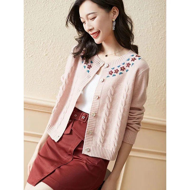 Women's Knits & Tees Autumn Loose Knitted Cardigans For Women Spring Long Sleeve Round Neck Single Breasted Knitwear Coat Tops Female Outerw, Red
Women's Knits & Tees Autumn Loose Knitted Cardigans For Women Spring Long Sleeve Round Neck Single Breasted Knitwear Coat Tops Female Outerw, Red
