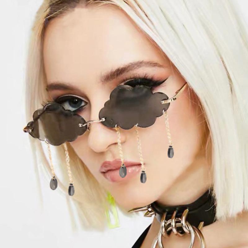 Sunglasses Fashion Cloud Shape For Women Trend Rimless Eyeglasses Men Frameless Tassel Sun Glasses Shades UV400Sunglasses
Sunglasses Fashion Cloud Shape For Women Trend Rimless Eyeglasses Men Frameless Tassel Sun Glasses Shades UV400Sunglasses