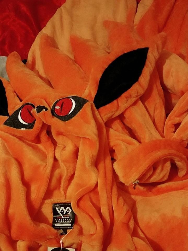 Men039s Tracksuits Anime Kurama Nine Tailed Pajamas Cosplay Costume Adult Jumpsuits Flannel Home Sleepwear Unisex Nightgown Sui