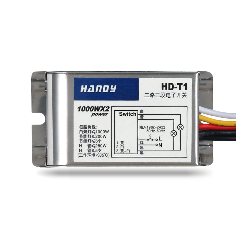 Intelligent segment Dimmers switch 1 2 3 4 road chandelier controller can pass through the wall LED wireless remote control