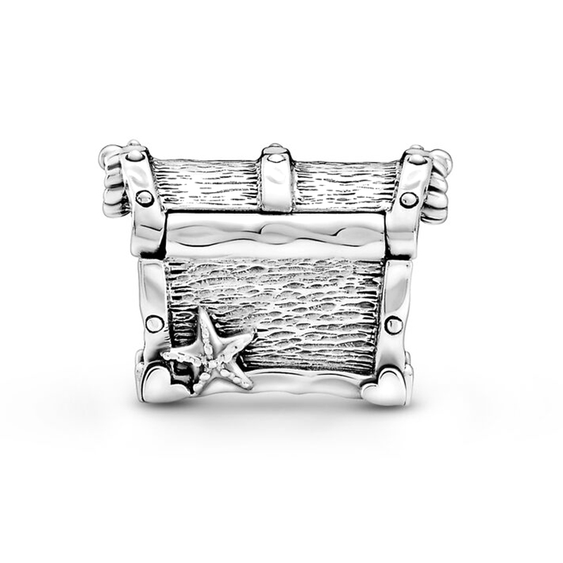 New High Quality Popular 925 Sterling Silver Silver Mushroom Starry Heart Heart Crown Pendant Beads For Charm Bracelet Ladies Jewelry Accessories