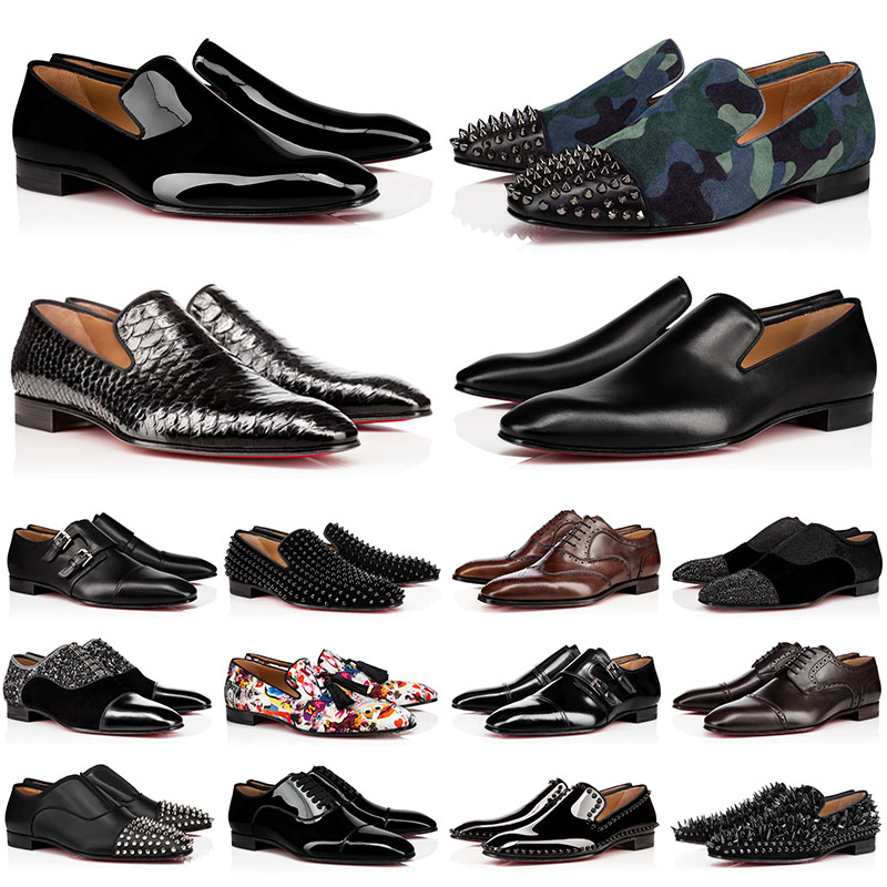 Designer Shoes Mens Dress Shoes Triple black Oreo suede Patent Leather Rivets Slip On loafer luxury men Wedding Shoe for Business Party Loafers Sneaker With Box 39-47, Color#5
Designer Shoes Mens Dress Shoes Triple black Oreo suede Patent Leather Rivets Slip On loafer luxury men Wedding Shoe for Business Party Loafers Sneaker With Box 39-47, Color#5