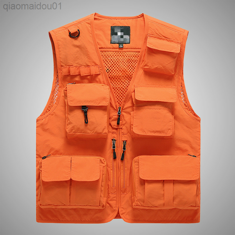 Summer V Neck Men Tactical Utility Vest Orange Safety Outdoor Sleeveless Hunting Fishing Male Casual Sportswear 7xl L220726, Khaki.
Summer V Neck Men Tactical Utility Vest Orange Safety Outdoor Sleeveless Hunting Fishing Male Casual Sportswear 7xl L220726, Khaki.