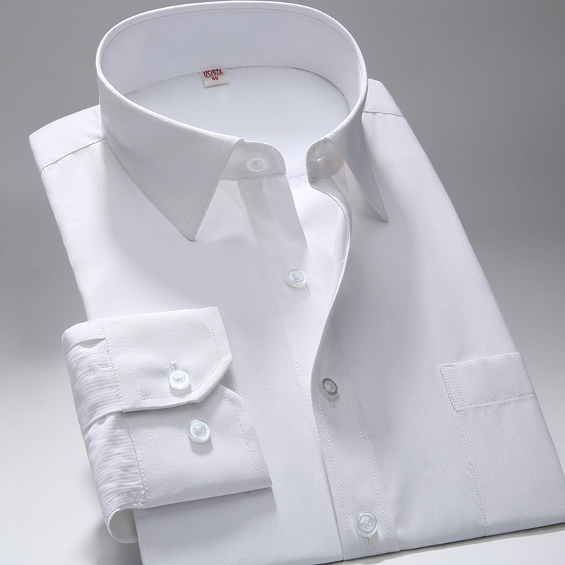 S~7xl Oversized shirt men regular fit square collar long sleeve dress shirts for Solid Twill Striped White Mens Clothes 220322