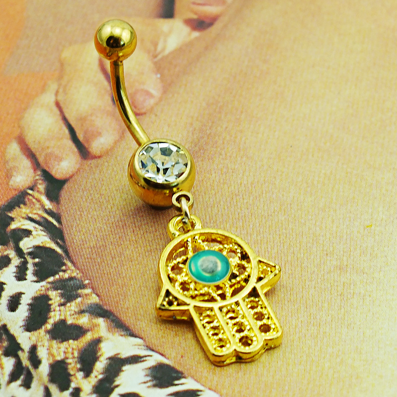 Fashion Gold Plated Belly Button Rings 316L Stainless Steel Dangle Pierced Hand Navel Rings Piercing Jewelry 2442 T2
Fashion Gold Plated Belly Button Rings 316L Stainless Steel Dangle Pierced Hand Navel Rings Piercing Jewelry 2442 T2