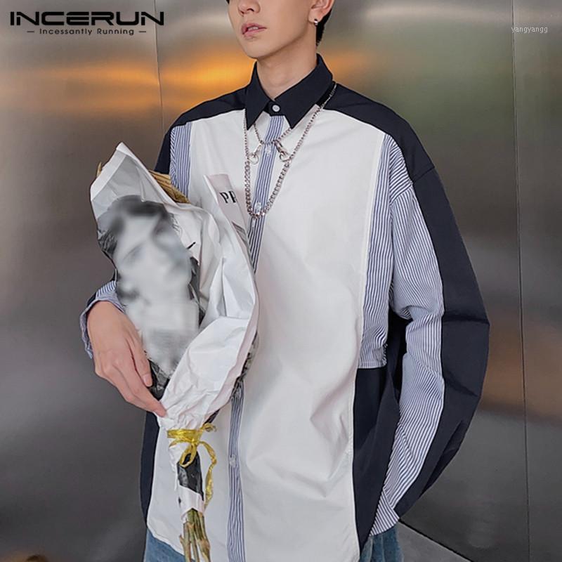 Man Color Stitching Striped Blouse Streetwear INCERUN 2022 Fashion Patchwork Long Sleeve Shirts Men Turn Down Collar Chemise 3XL Men' Casua, Navy
Man Color Stitching Striped Blouse Streetwear INCERUN 2022 Fashion Patchwork Long Sleeve Shirts Men Turn Down Collar Chemise 3XL Men' Casua, Navy