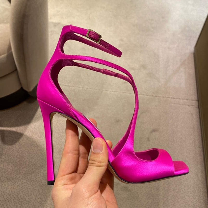 summer fashion gladiator sandal square head satin narrow band stiletto heel lace up chic designer shoes high heels women party sandals, Fuchsia
summer fashion gladiator sandal square head satin narrow band stiletto heel lace up chic designer shoes high heels women party sandals, Fuchsia